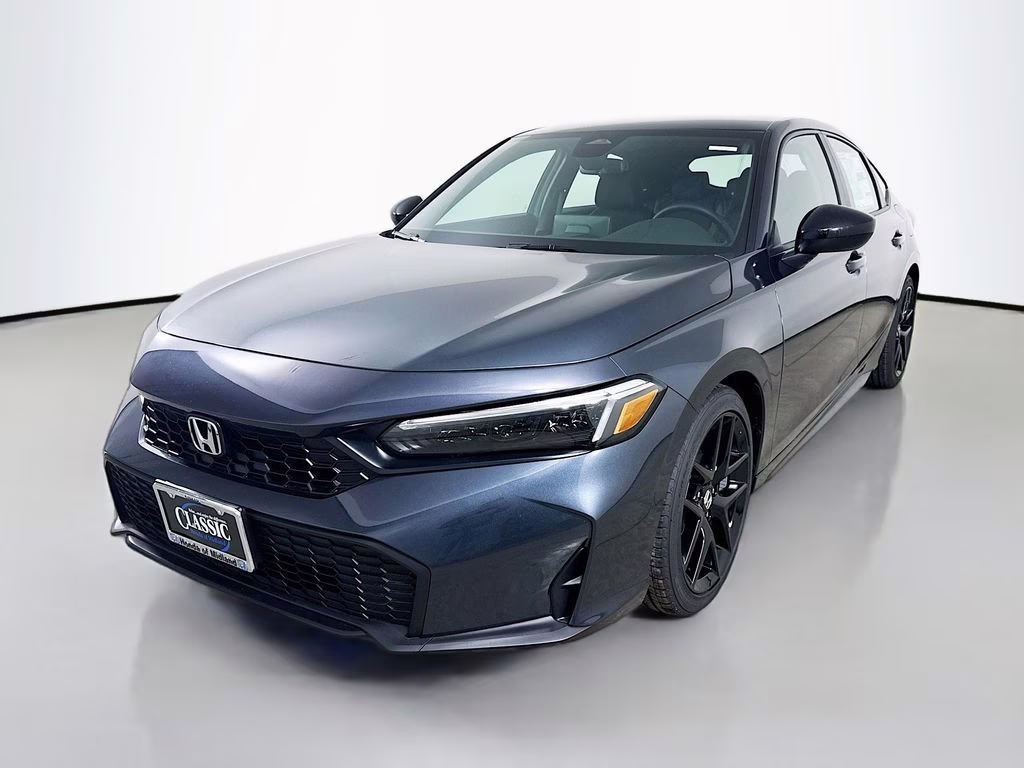 2026 Meteorite Gray Metallic Honda Civic Sport FWD Hatchback