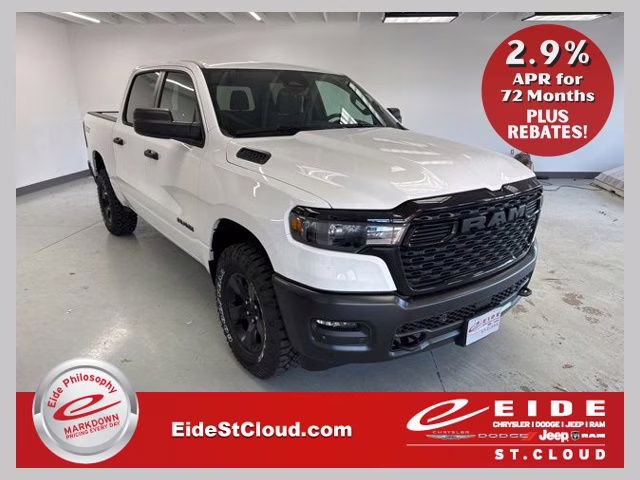 2026 Bright White Clearcoat Ram 1500 Warlock 4X4 Truck