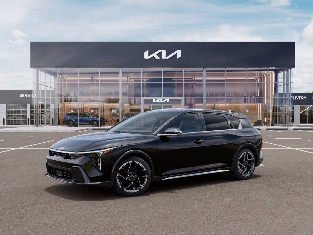 2026 Aurora Black Pearl Kia K4 GT-Line FWD Hatchback