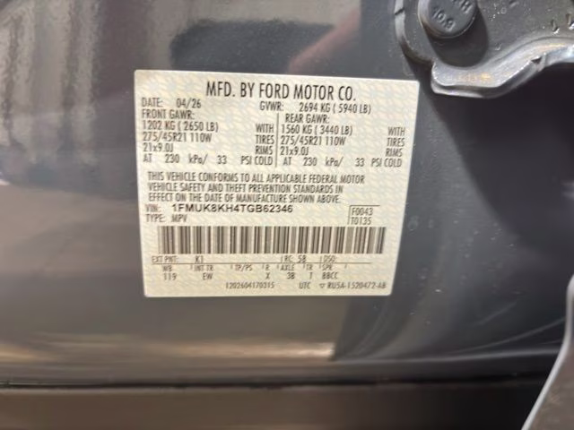 2026 Blue Ford Explorer ST-Line 4X4 SUV