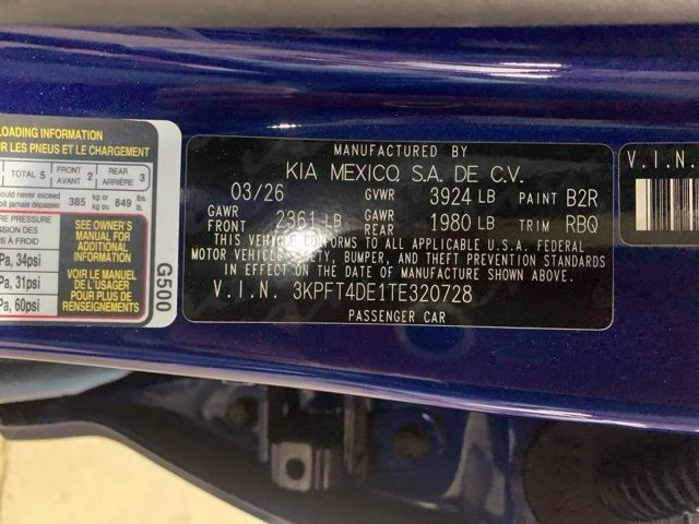 2026 Deep Sea Blue Kia K4 LXS FWD Sedan
