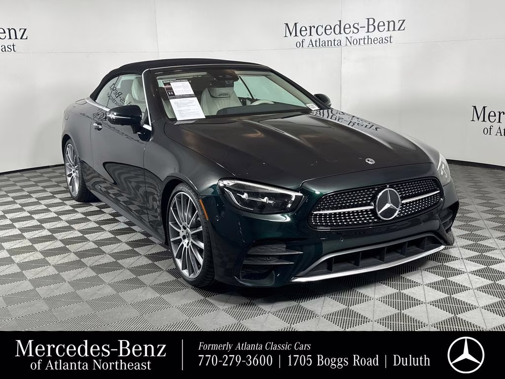 2023 Emerald Green Metallic Mercedes-Benz E-Class E 450 RWD Convertible