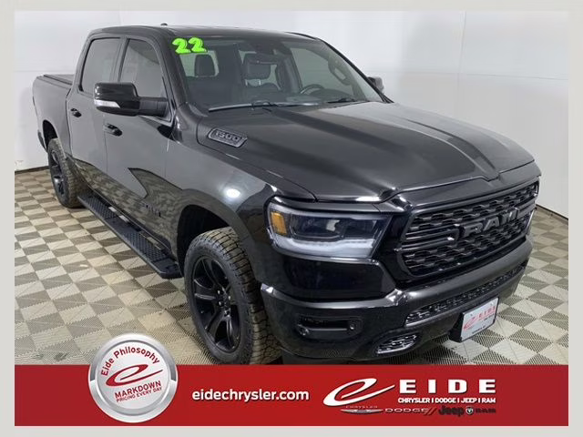 2022 Diamond Black Crystal Pearlcoat Ram 1500 Sport 4X4 Truck