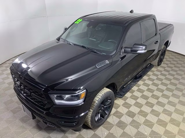 2022 Diamond Black Crystal Pearlcoat Ram 1500 Sport 4X4 Truck