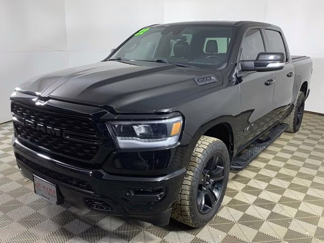2022 Diamond Black Crystal Pearlcoat Ram 1500 Sport 4X4 Truck