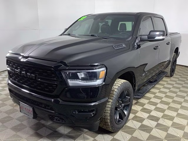 2022 Diamond Black Crystal Pearlcoat Ram 1500 Sport 4X4 Truck