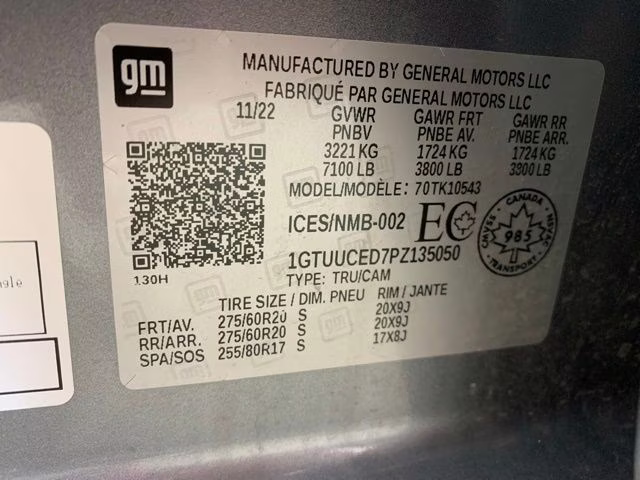 2023 Sterling Metallic GMC Sierra 1500 Elevation 4X4 Truck