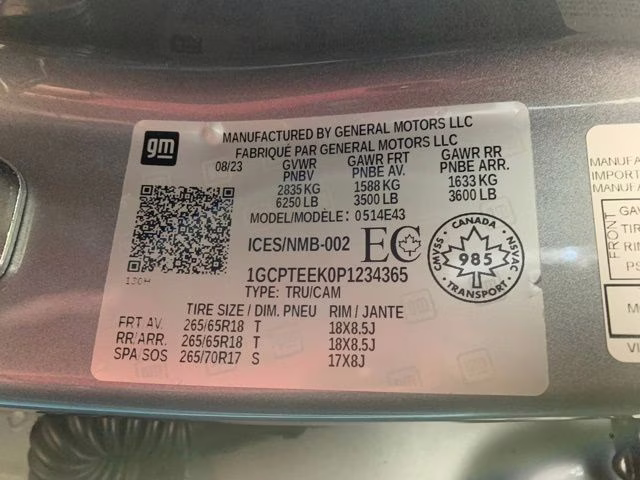 2023 Sterling Gray Metallic Chevrolet Colorado Trail Boss 4X4 Truck