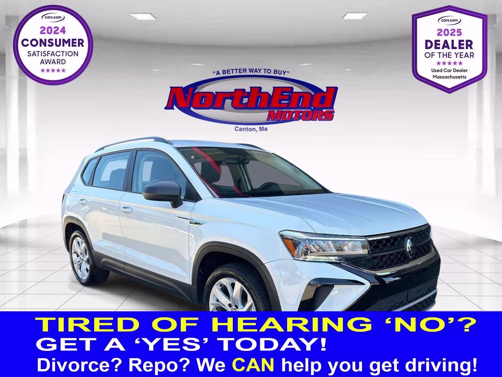 2023 White Volkswagen Taos 1.5T S AWD SUV