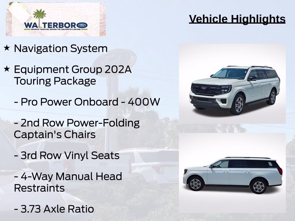 2026 Star White Metallic Tri-Coat Ford Expedition Max Active 4X4 SUV