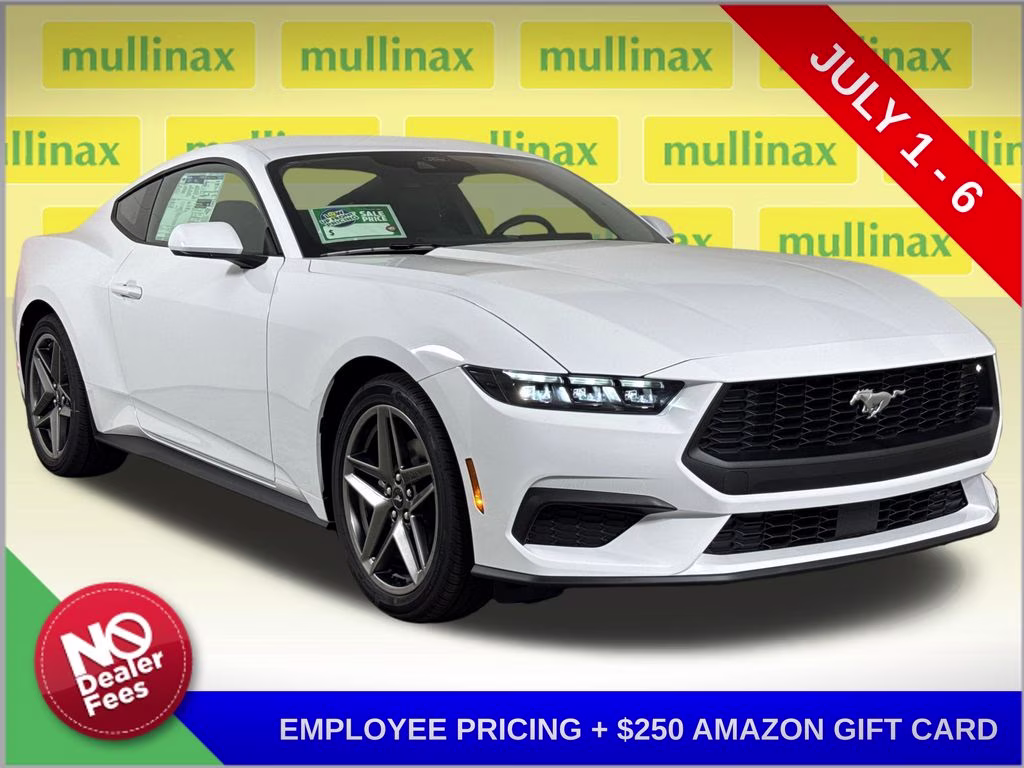 2026 Oxford White Ford Mustang EcoBoost RWD Coupe