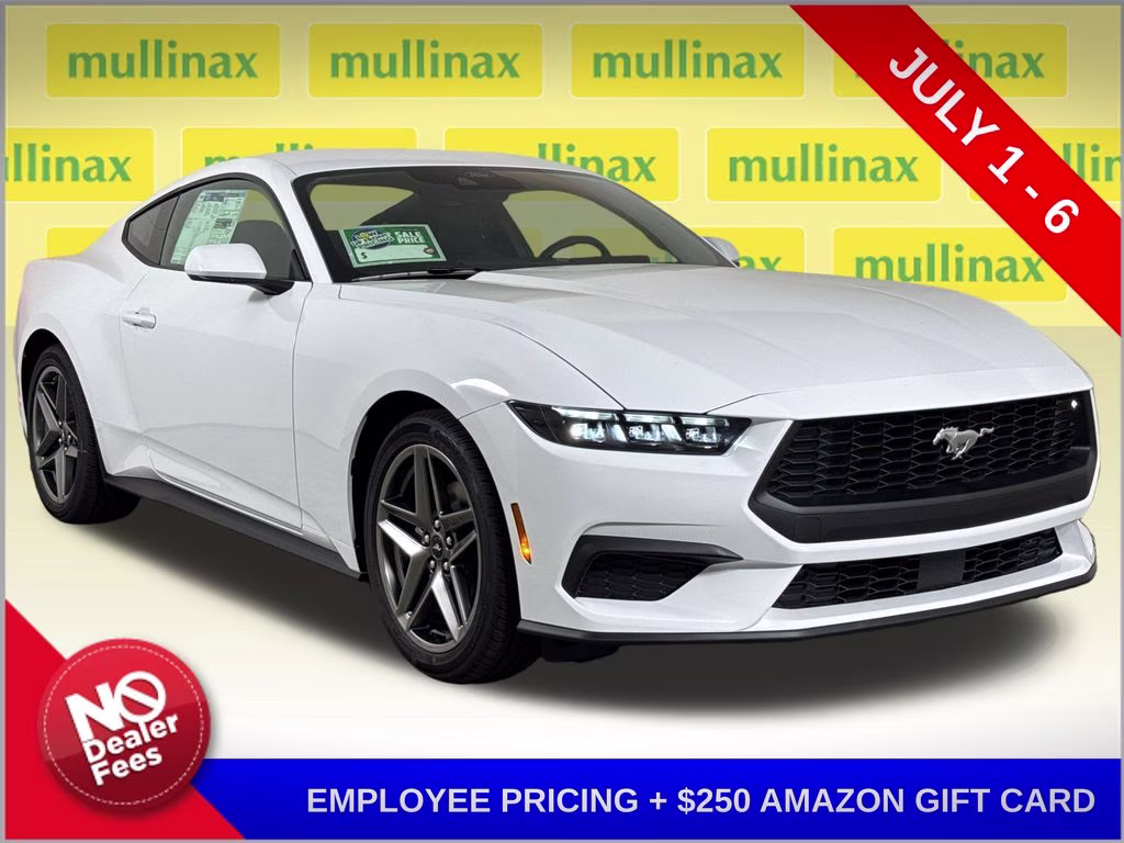 2026 Oxford White Ford Mustang EcoBoost RWD Coupe