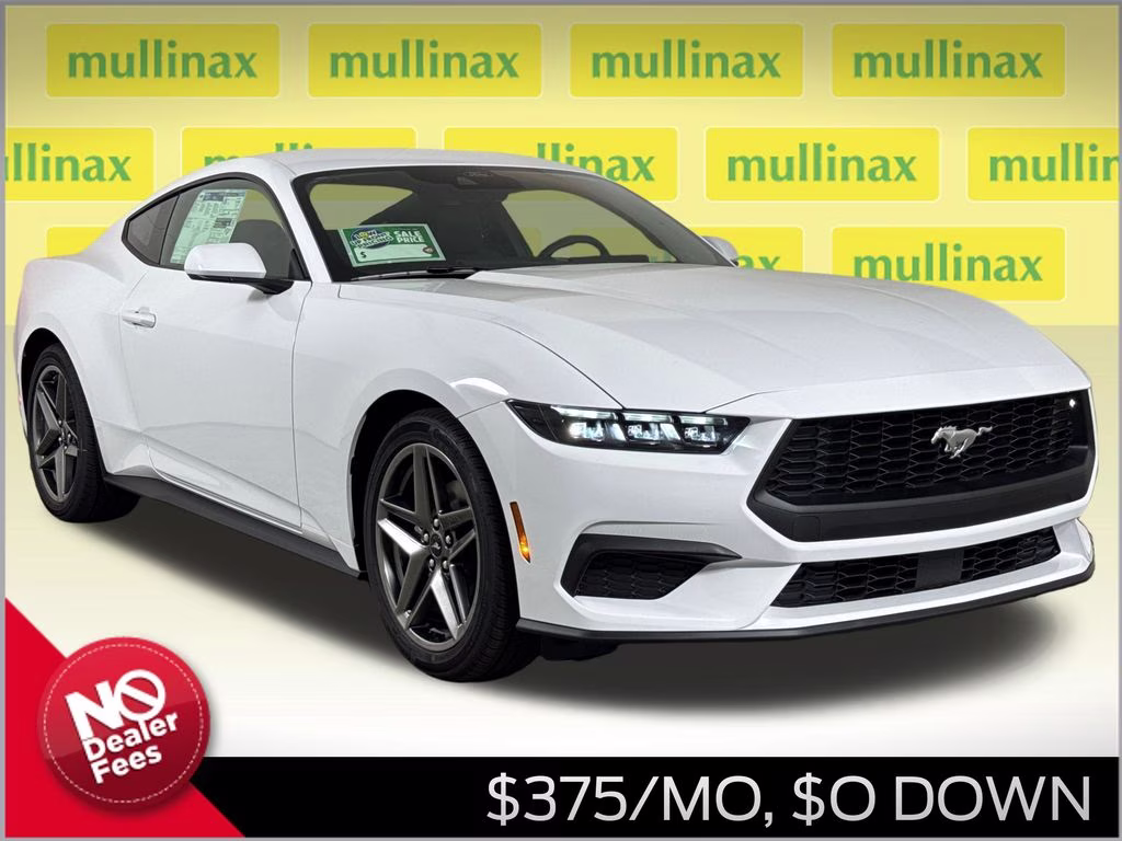 2026 Oxford White Ford Mustang EcoBoost RWD Coupe