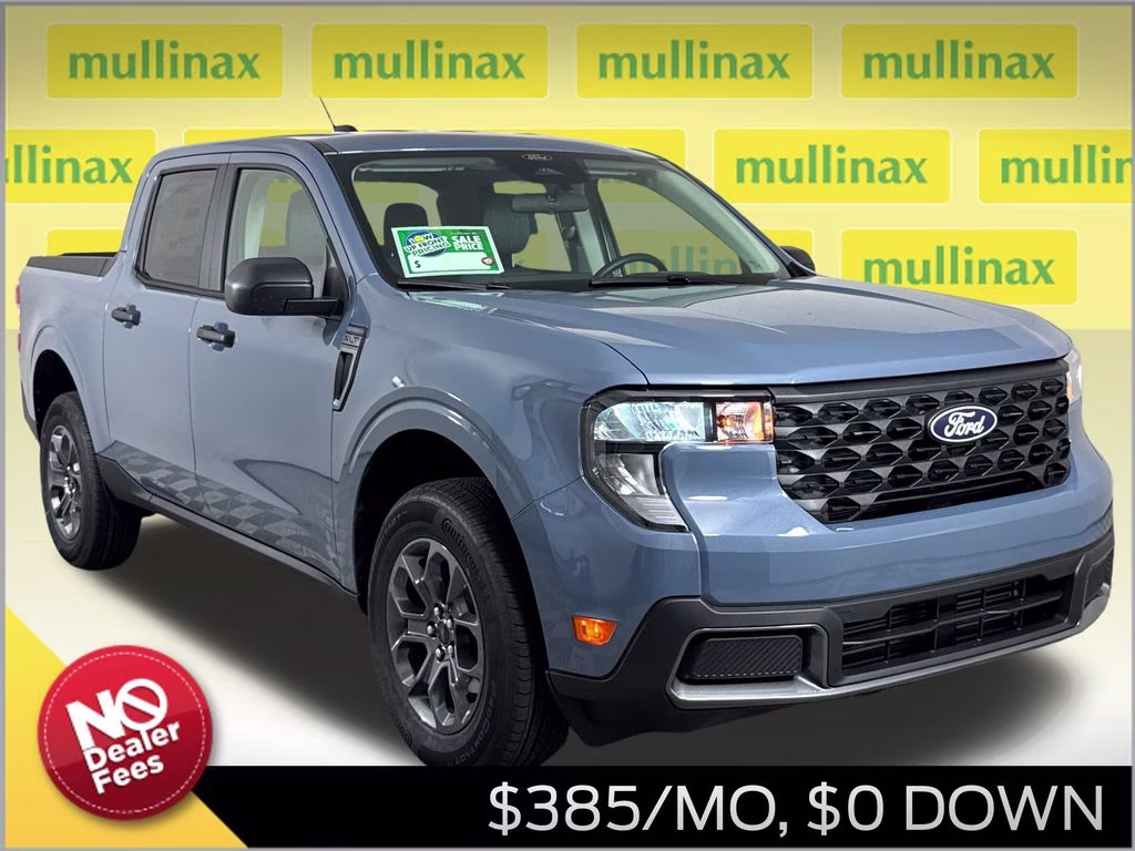 2026 Azure Gray Metallic Tri-Coat Ford Maverick XLT FWD Truck