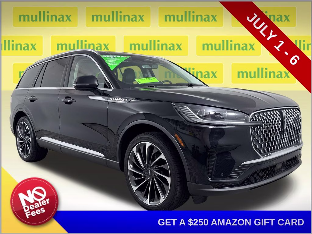 2025 Infinite Black Metallic Clearcoat Lincoln Aviator Reserve AWD SUV