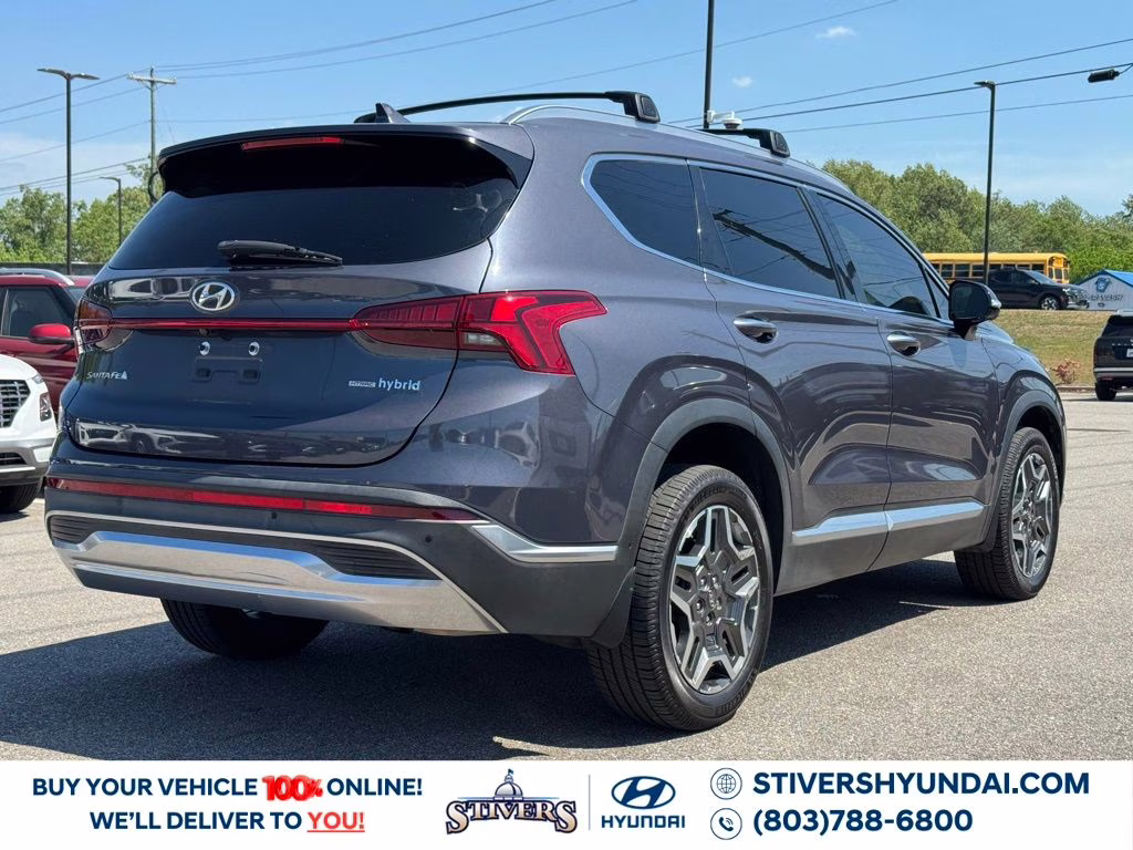 2022 Lagoon Blue Hyundai Santa Fe Hybrid Limited AWD SUV