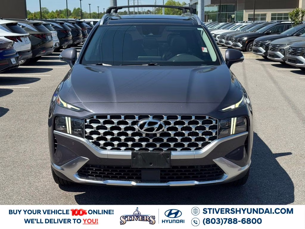 2022 Lagoon Blue Hyundai Santa Fe Hybrid Limited AWD SUV