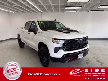 2023 Summit White Chevrolet Silverado 1500 LT Trail Boss 4X4 Truck