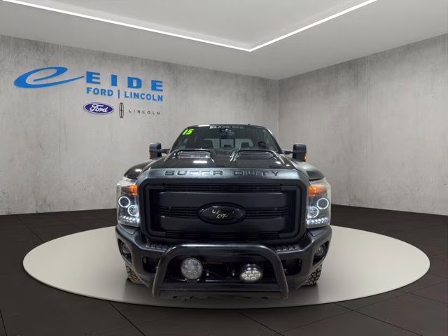 2015 Tuxedo Black Metallic Ford Super Duty F-250 SRW Lariat Black Ops 4X4 Truck