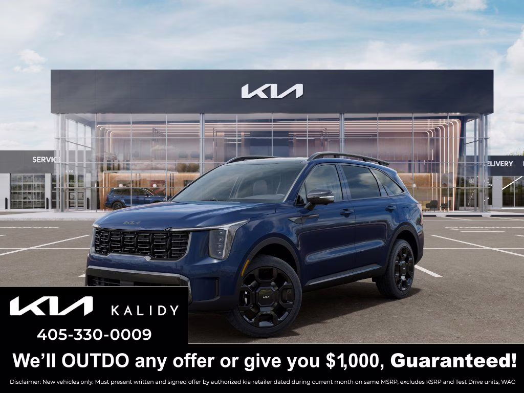 2026 Midnight Lake Blue Kia Sorento X-Line SX Prestige AWD SUV