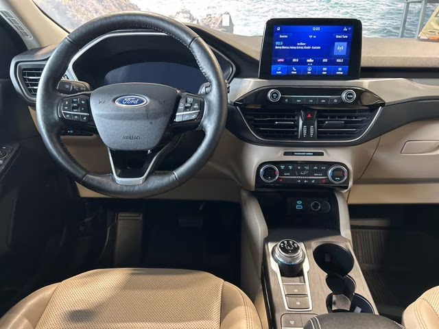 2021 White Metallic Ford Escape Titanium AWD SUV