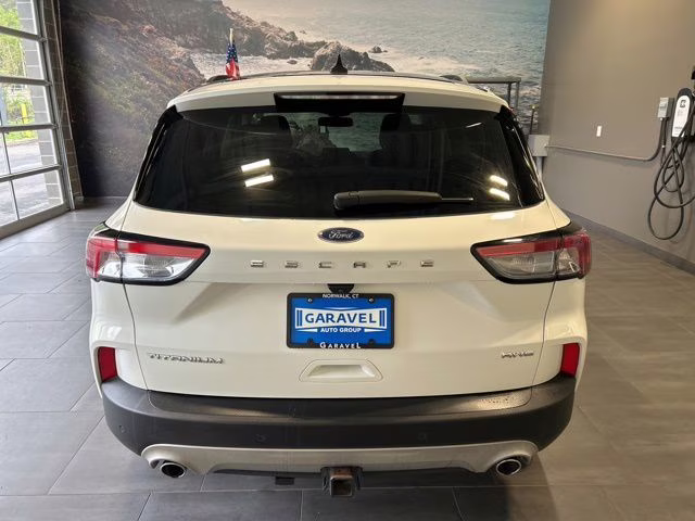 2021 White Metallic Ford Escape Titanium AWD SUV