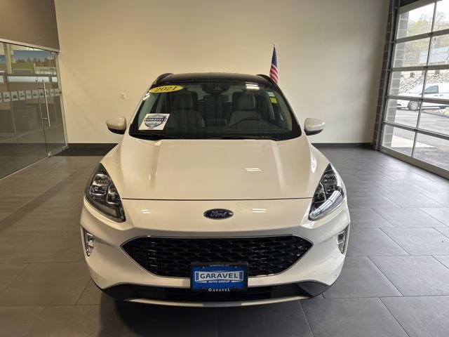 2021 White Metallic Ford Escape Titanium AWD SUV