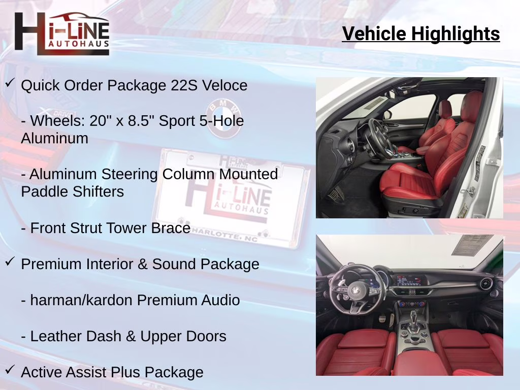 2024 Milano White Alfa Romeo Stelvio Veloce AWD SUV