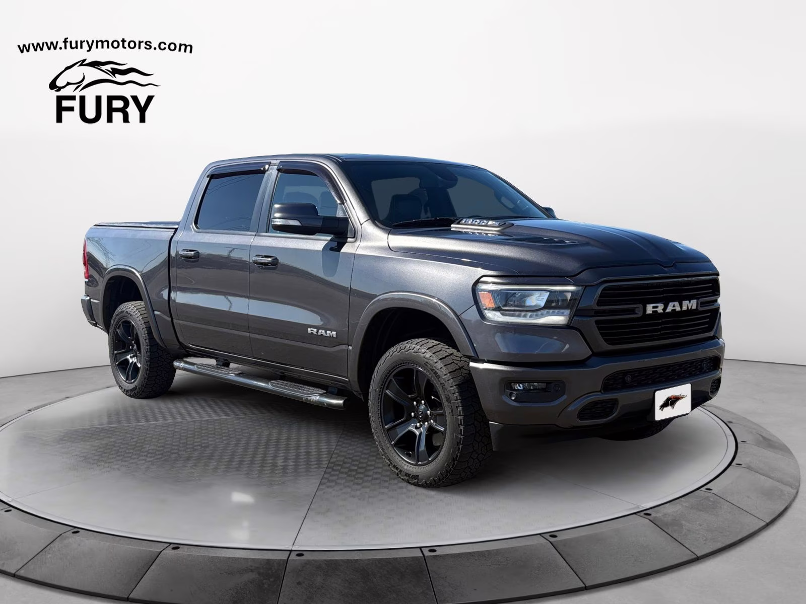 2019 Granite Crystal Metallic Clearcoat Ram 1500 Laramie 4X4 Truck