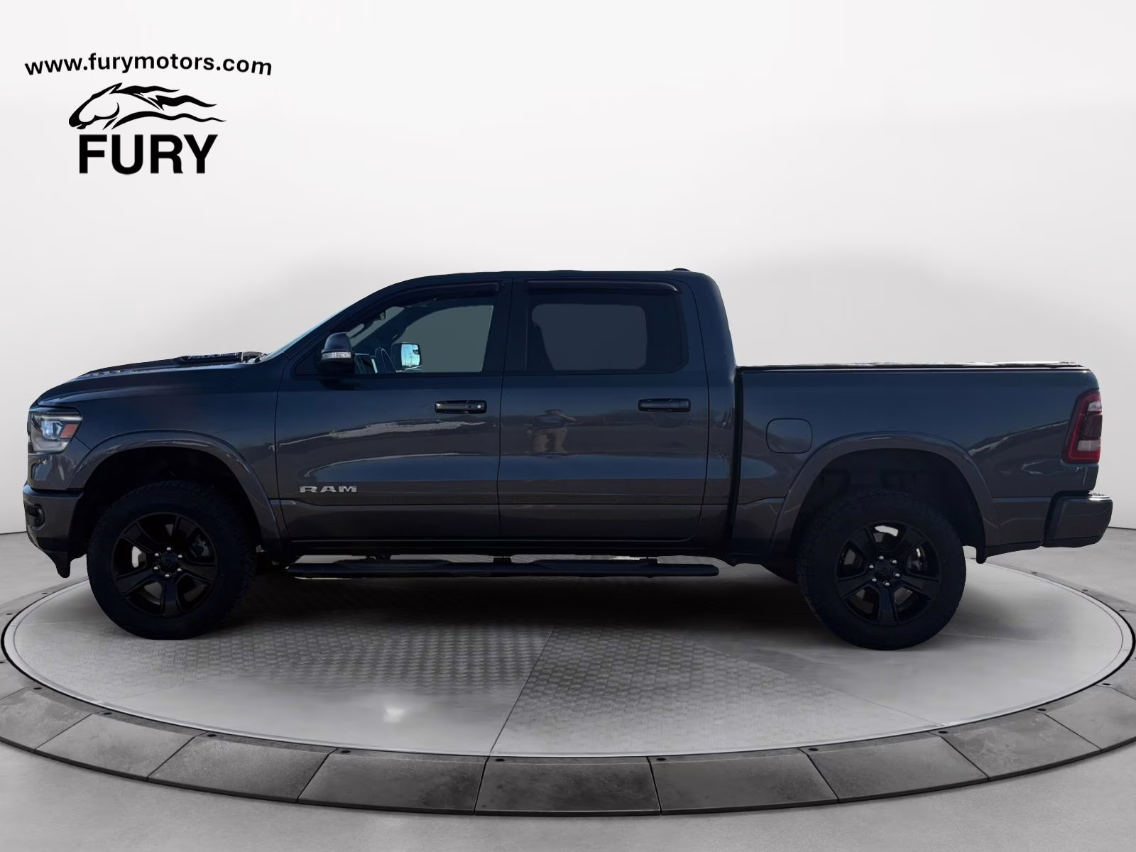 2019 Granite Crystal Metallic Clearcoat Ram 1500 Laramie 4X4 Truck