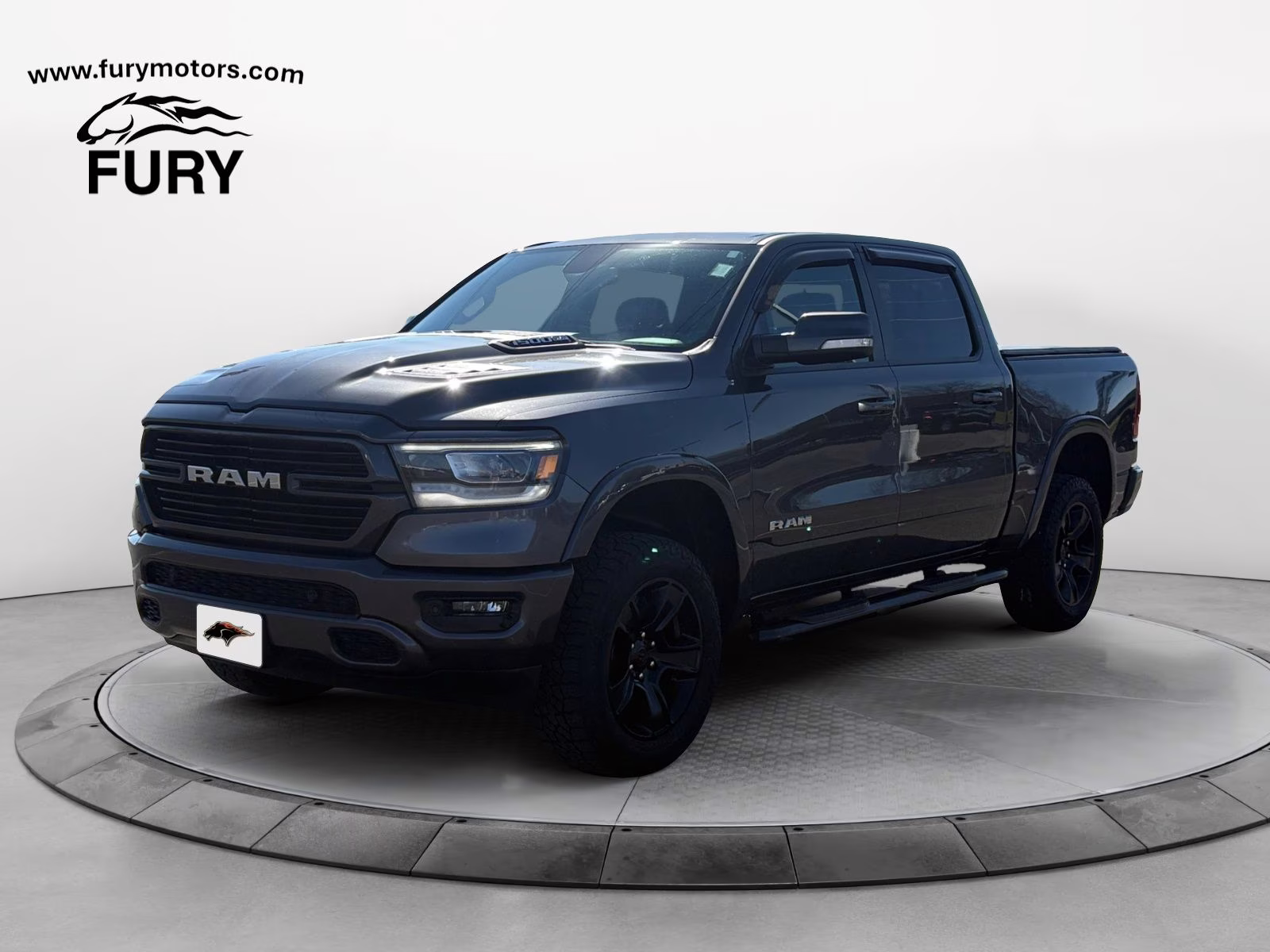 2019 Granite Crystal Metallic Clearcoat Ram 1500 Laramie 4X4 Truck