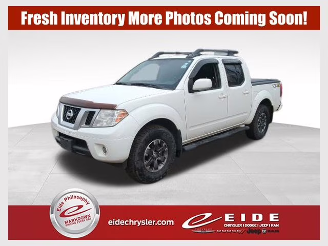 2016 Glacier White Nissan Frontier PRO-4X 4X4 Truck