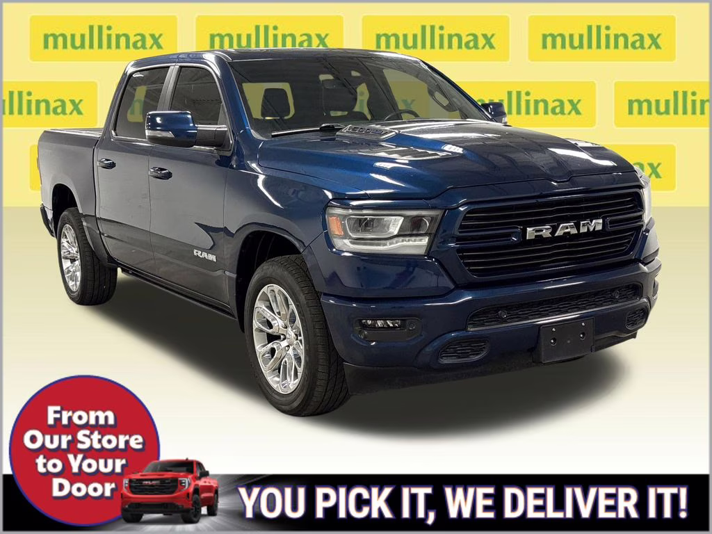 2023 Patriot Blue Pearlcoat Ram 1500 Laramie 4X4 Truck