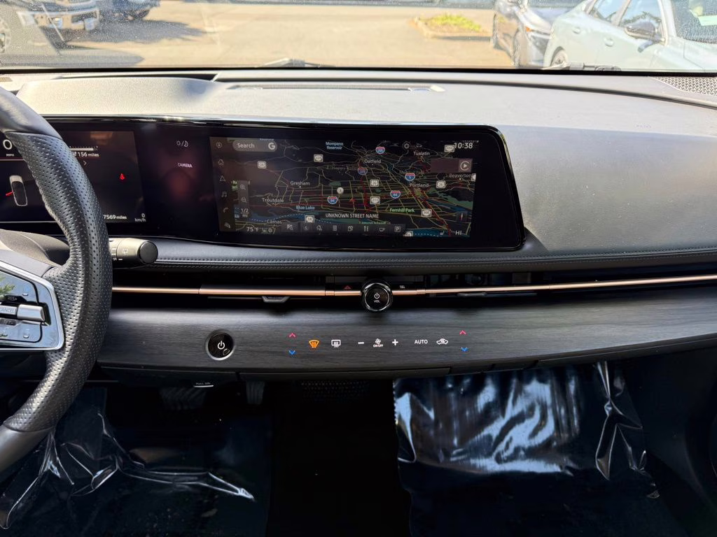 2024 Brilliant Silver Metallic/Black Diamond Pearl Nissan ARIYA ENGAGE e-4ORCE AWD SUV