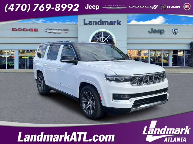 2023 Bright White Clearcoat Jeep Grand Wagoneer 4x4 4X4 SUV