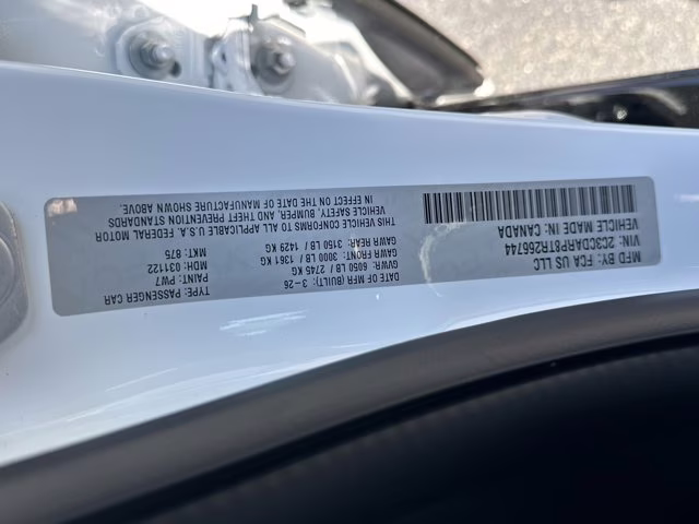 2026 Bright White Clearcoat Dodge Charger Scat Pack AWD Sedan