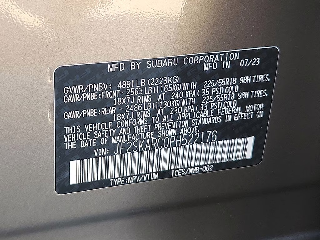 2023 Bronze Metallic Subaru Forester Touring AWD SUV
