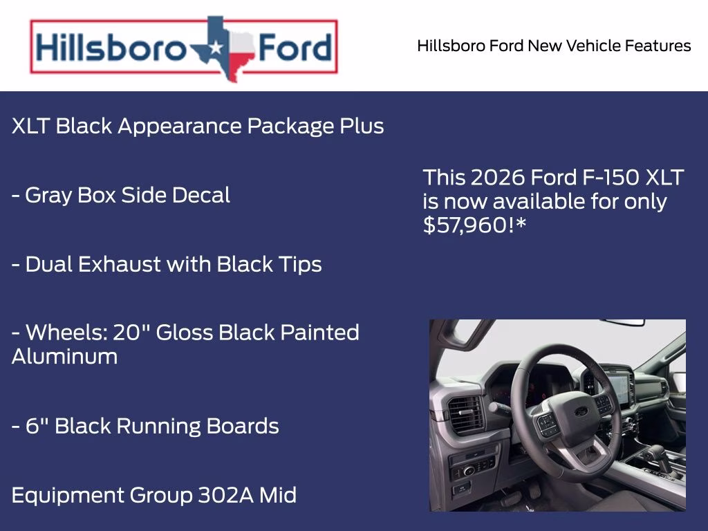 2026 Ruby Red Metallic Tinted Clearcoat Ford F-150 XLT 4X4 Truck
