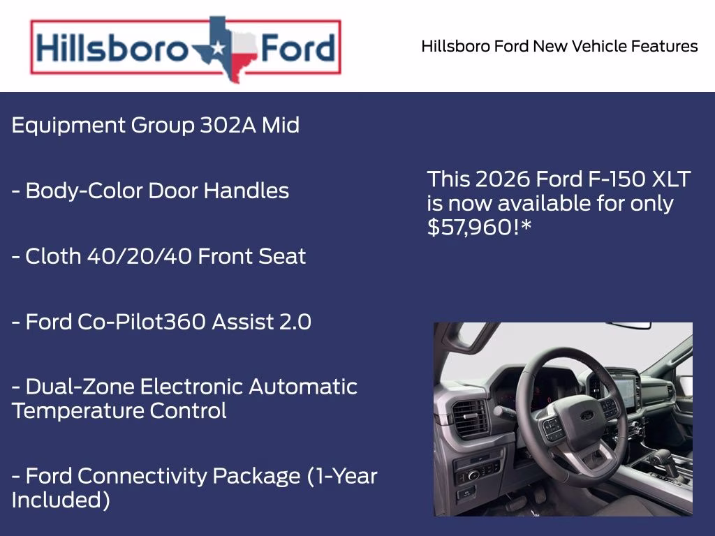 2026 Ruby Red Metallic Tinted Clearcoat Ford F-150 XLT 4X4 Truck