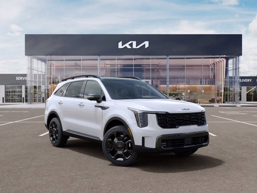 2026 Snow White Pearl Kia Sorento Hybrid X-Line SX Prestige AWD SUV