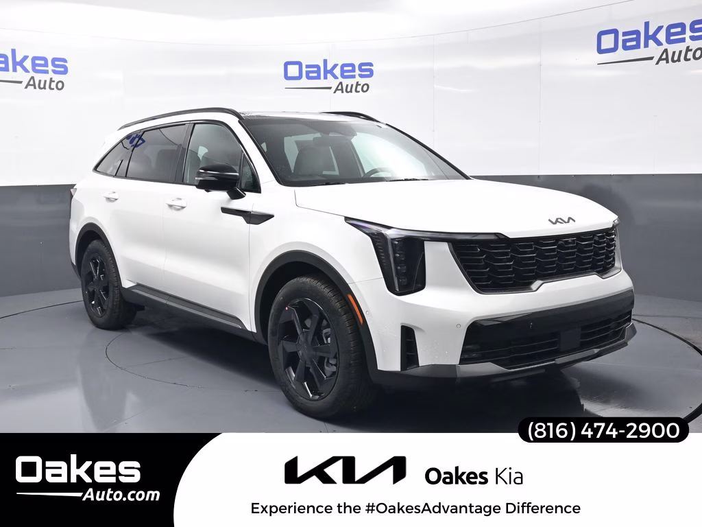 2026 Snow White Pearl Kia Sorento Hybrid X-Line SX Prestige AWD SUV