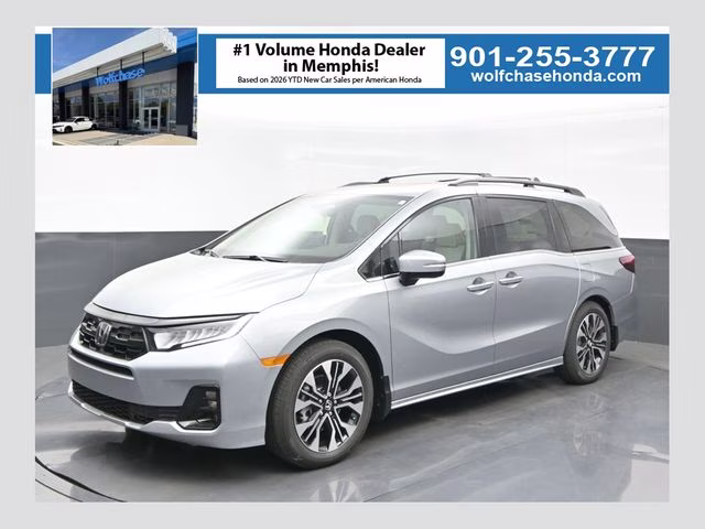 2026 Solar Silver Metallic Honda Odyssey Elite FWD Van