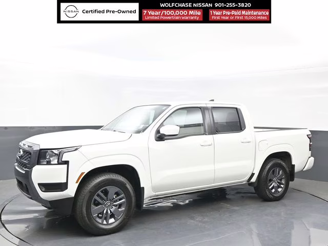 2025 Glacier White Nissan Frontier SV RWD Truck