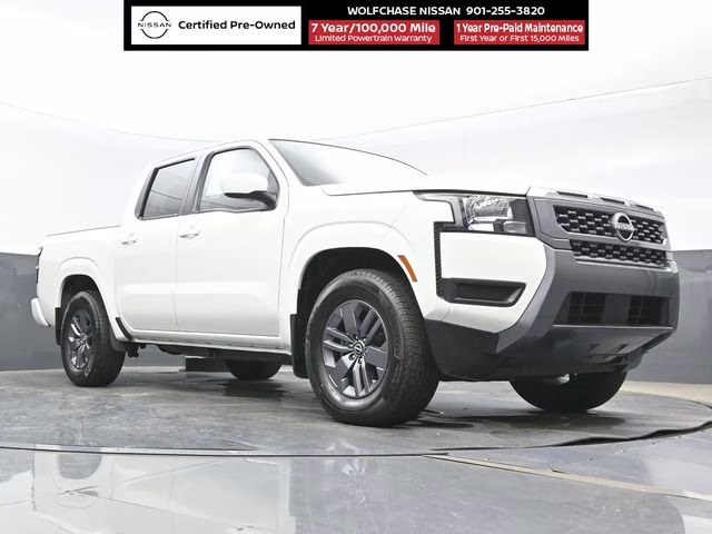 2025 Glacier White Nissan Frontier SV RWD Truck