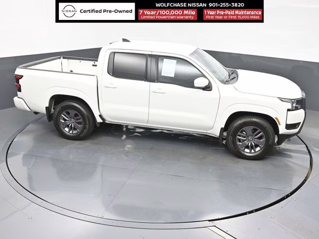 2025 Glacier White Nissan Frontier SV RWD Truck