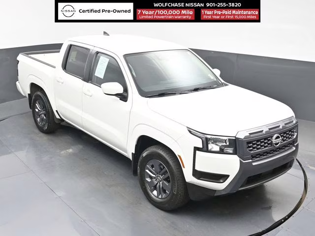 2025 Glacier White Nissan Frontier SV RWD Truck