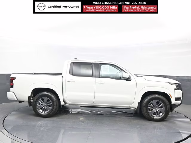 2025 Glacier White Nissan Frontier SV RWD Truck