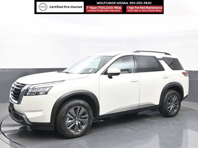 2024 Pearl White Tricoat Nissan Pathfinder SV 4X4 SUV