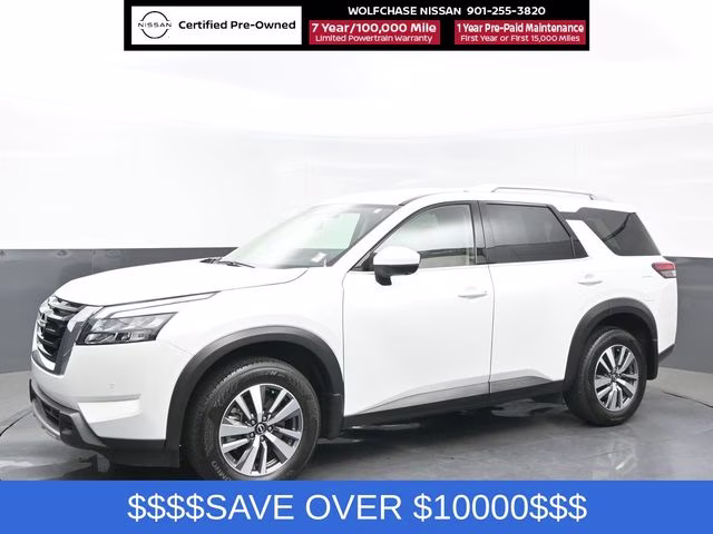 2025 Everest White Pearl Tricoat Nissan Pathfinder SL 4X4 SUV