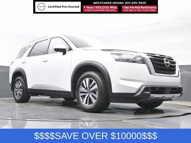 2025 Everest White Pearl Tricoat Nissan Pathfinder SL 4X4 SUV